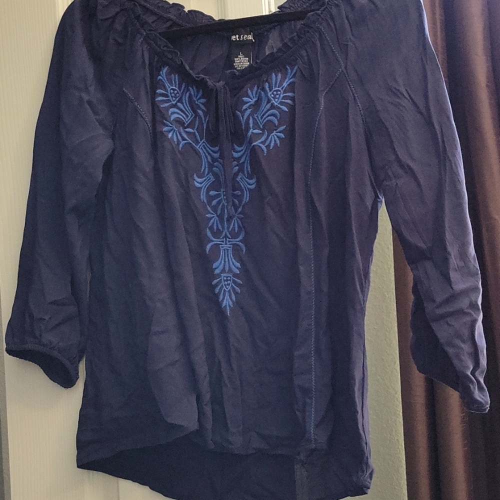 Deep blue long sleeve
